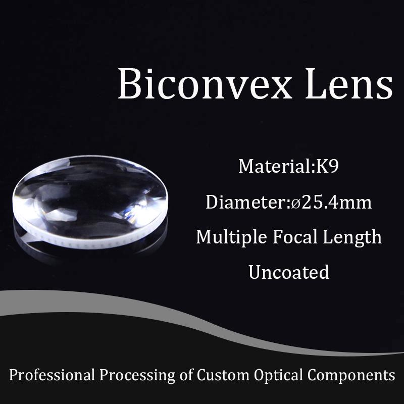Изображение товара: D25.4мм объектив biconvex фокусировка и конденсация высокой точности K9 материал оптическое стекло