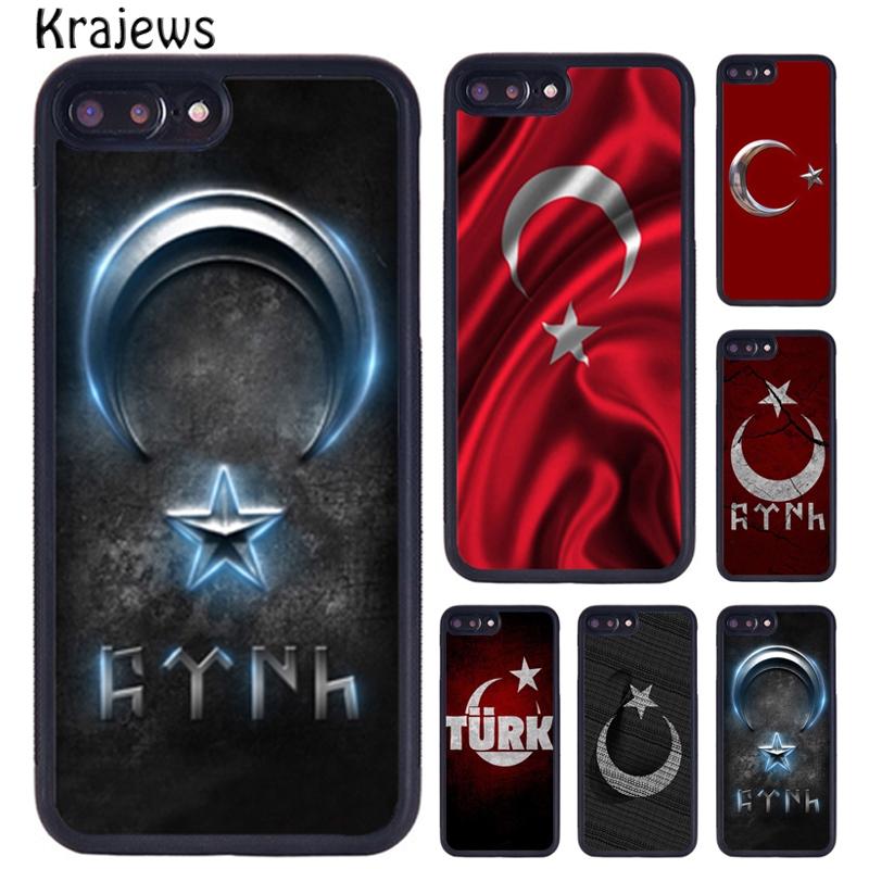 Изображение товара: Чехол для телефона с турецким флагом для iPhone X XR XS 11 12 13 Pro MAX 5 6 6S 7 8 Plus Samsung Galaxy S8 S9 S10