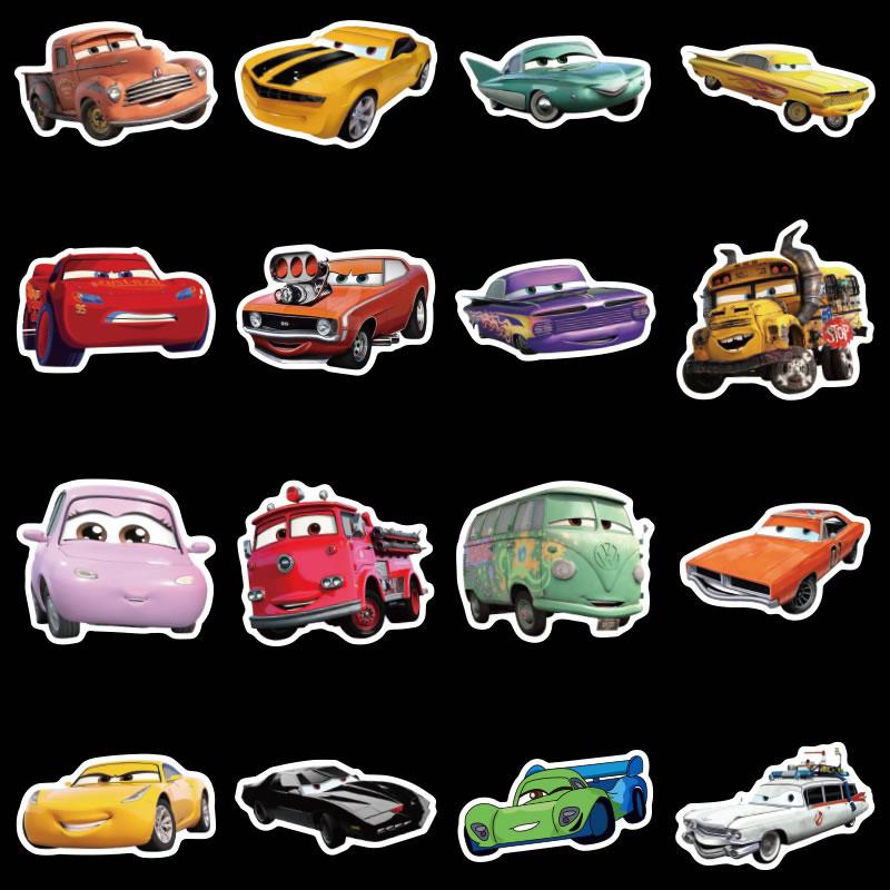 Изображение товара: 10/50Pcs Disney Lightning McQueen Stickers Pixar Cars Waterproof Laptop Skateboard Guitar Luggage Helmet Decals Sticker Kids Toy