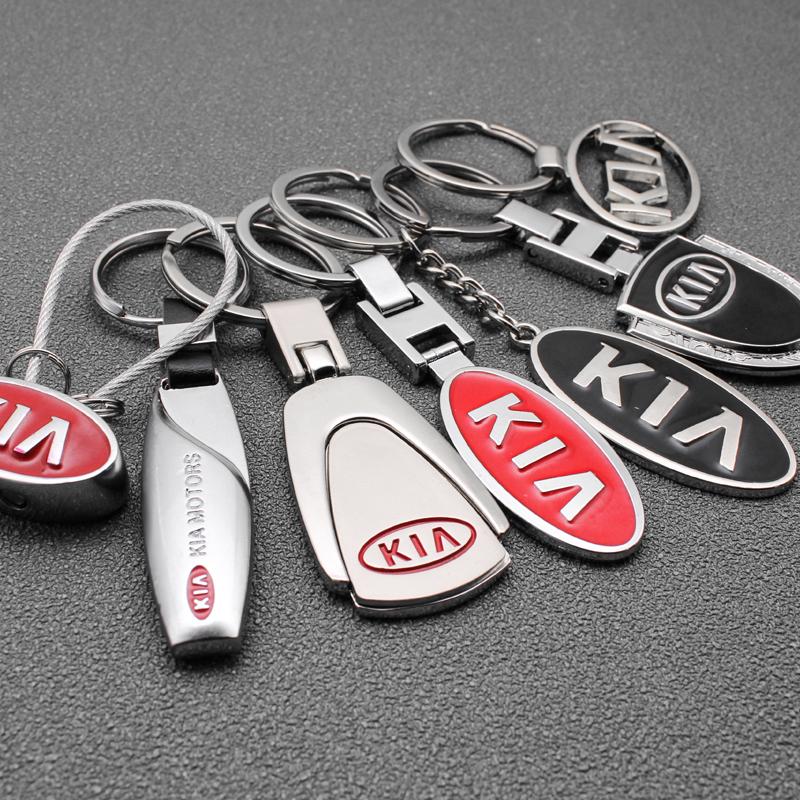 Изображение товара: 3D металлические брелки для стайлинга автомобилей, брелок для ключей для KIA rio, ceed, sportage, sorento k2, k3, k4, k5, k6, Соренто, автомобильные аксессуары