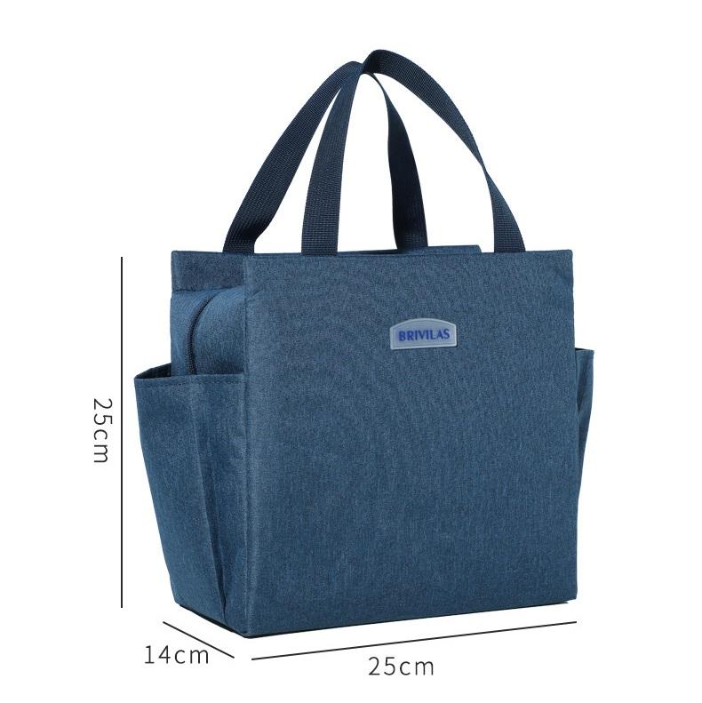 Изображение товара: Многофункциональная вместительная сумка-холодильник, водонепроницаемая портативная Термосумка из ткани Оксфорд на молнии для обеда, Женский Ланч-бокс, сумка для пикника