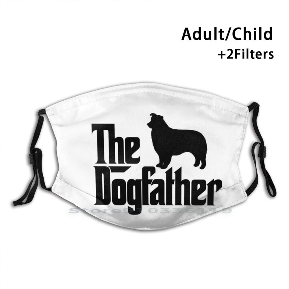 Изображение товара: Dogfather Border Collie многоразовая маска для лица с фильтрами для детей Border Collie собачий отец собака папа