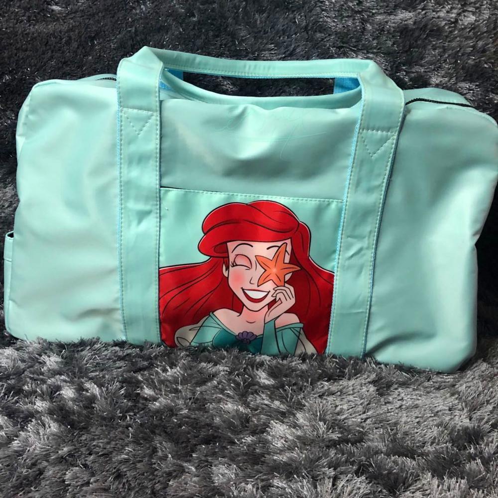 Изображение товара: Disney Princess, белоснежная сумка-мессенджер из ткани оксфорд, женская сумка с мультипликационным принтом, большая вместительная дорожная сумка, сумка-мессенджер на плечо