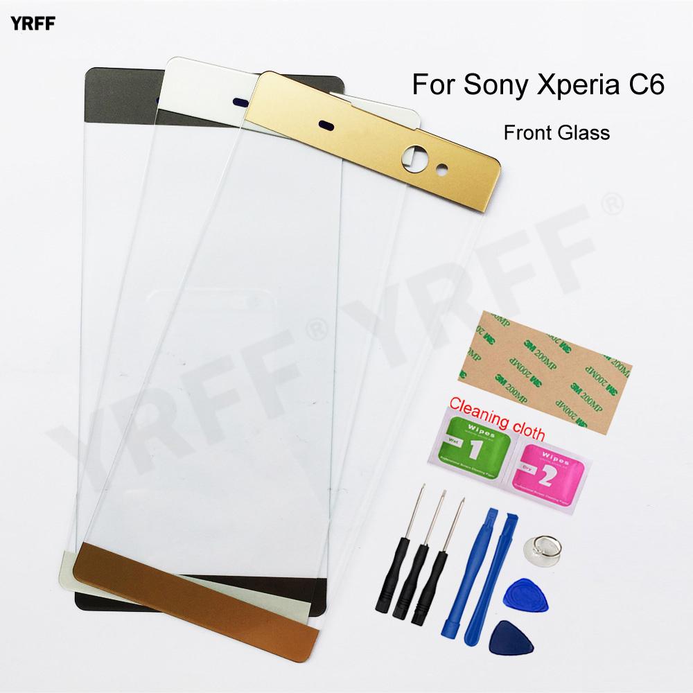 Изображение товара: YRFF New 6.0 inch For Sony Xperia C6 Front Outer Glass Screen Panel (No LCD Touch Screen)