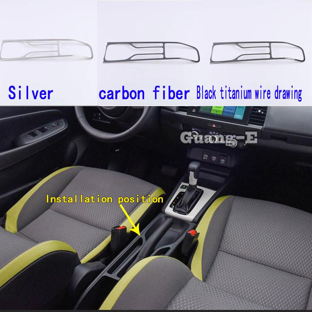 Изображение товара: Стайлинг автомобиля, Внутренний Средний переключатель из нержавеющей стали, лопастной стакан, переключатель, рамка, отделочный подлокотник для Honda Fit Jazz 2020 2021