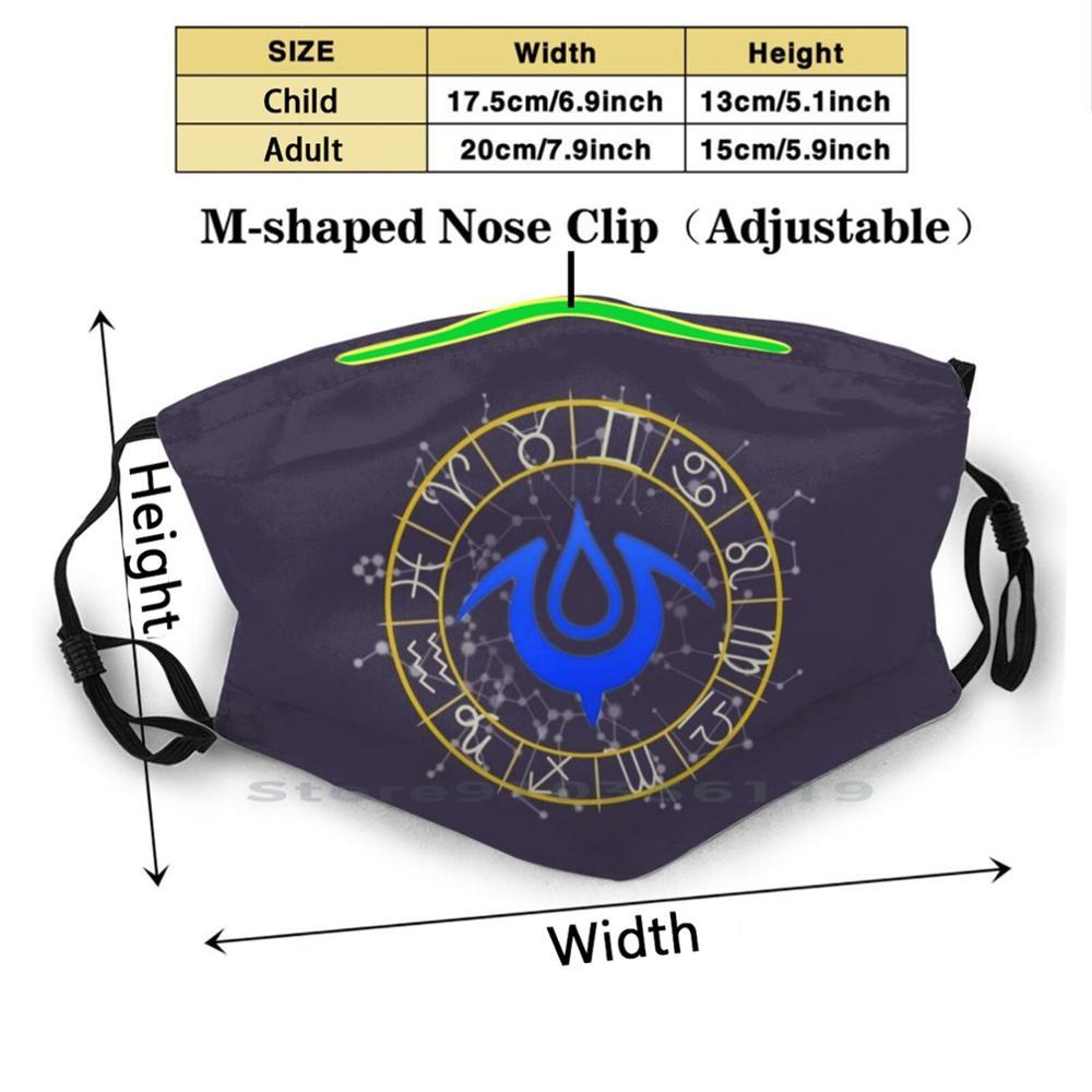 Изображение товара: Многоразовая маска с принтом Mark Of The Exalt Pm2.5, светофильтр, маска для лица, детская эмблема Grima Fire Awakening Fire Emblem Awakening Chrom