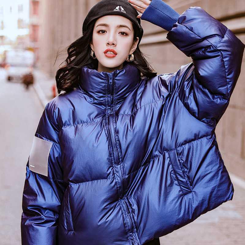 Изображение товара: Парка-пуховик яркого цвета, женские зимние пуховики на плечах, теплое Стеганое пальто, женская мода 2021, уличная одежда, пуховые женские парки