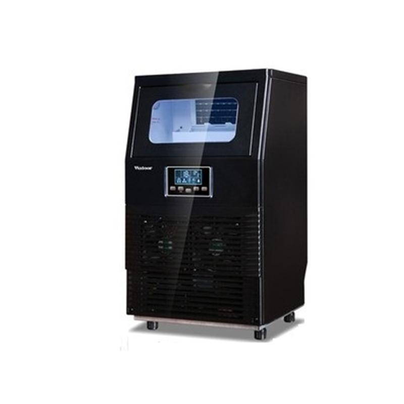 Изображение товара: Автоматический Электрический льдогенератор квадратной формы, WZB-40F/A, 200 Вт, портативный блок для изготовления кубиков льда для бара, кофейни, 40 кг/24 ч