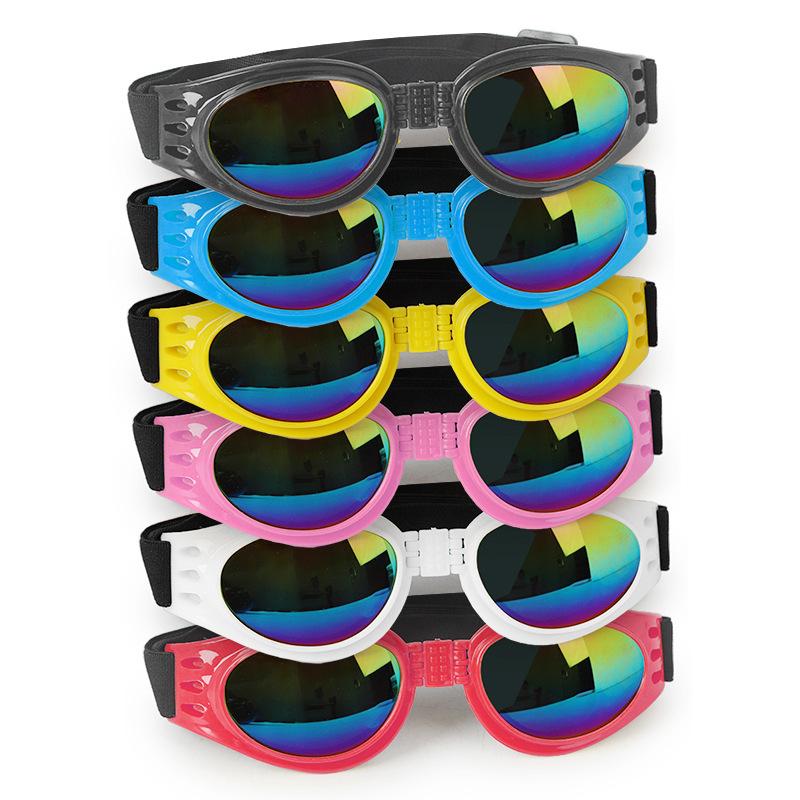 Изображение товара: Солнцезащитные очки для домашних питомцев складные очки для питомцев ветрозащитные очки для ударов Модные солнцезащитные очки для собак товары для питомцев пластиковые
