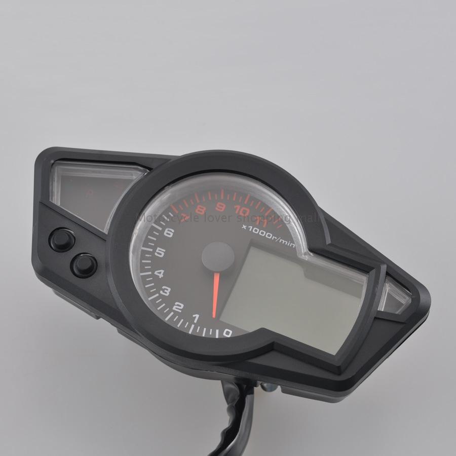 Изображение товара: 12 В светодиодный цифровой тахометр со спидометром и одометром для мотоцикла Регулируемый универсальный для Harley Touring Road King