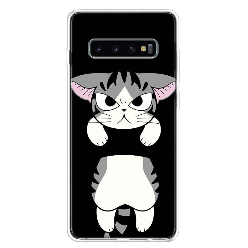 Изображение товара: Чехол для телефона Chi's Sweet Home с изображением аниме кота для Samsung Galaxy S20 FE S21 S22 Ultra S10 Lite S9 S8 Plus S7 Edge J4 + художественный чехол