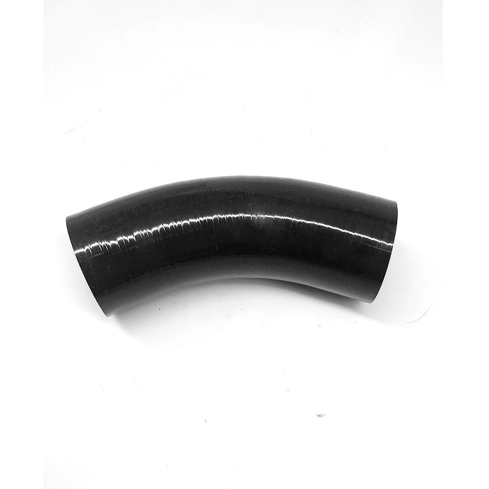 Изображение товара: Черный 3ply 57-57 мм 45 градусов локоть силиконовая Соединительная муфта шланга турбо труба силикона Длина 76 мм