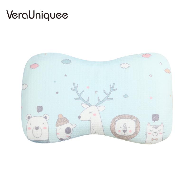 Изображение товара: Подушка для младенцев VeraUniquee, постельное белье, подушка для головы, мультяшная хлопковая подушка для младенцев, удобная детская подушка для сна