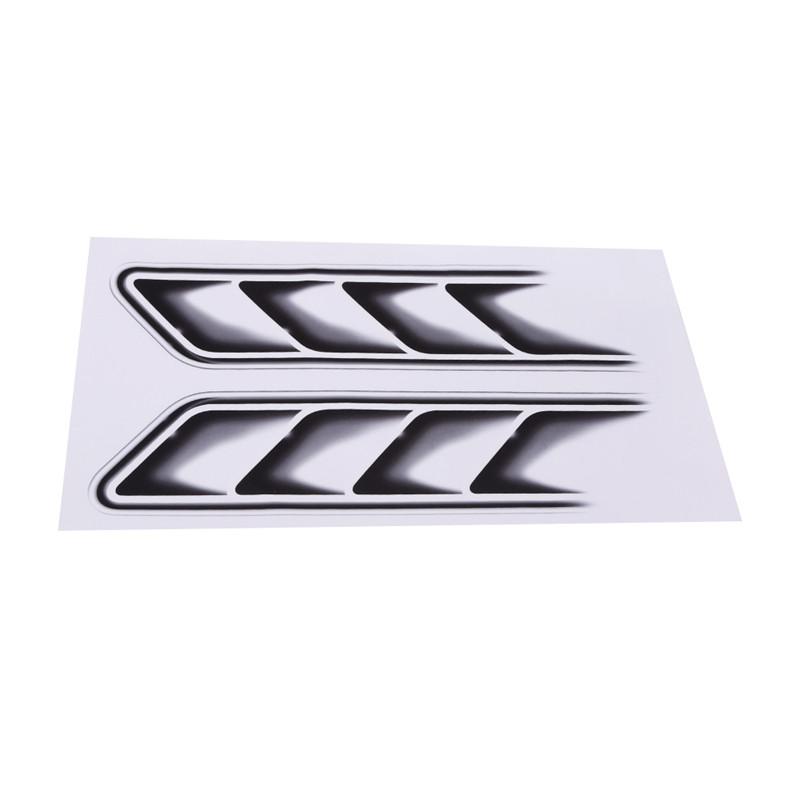 Изображение товара: Автомобильный Стайлинг 3D Поддельные вентиляционные отверстия декоративные боковые вентиляционные отверстия наклейки смешные наклейки эмблема символ креативные персонализированные наклейки