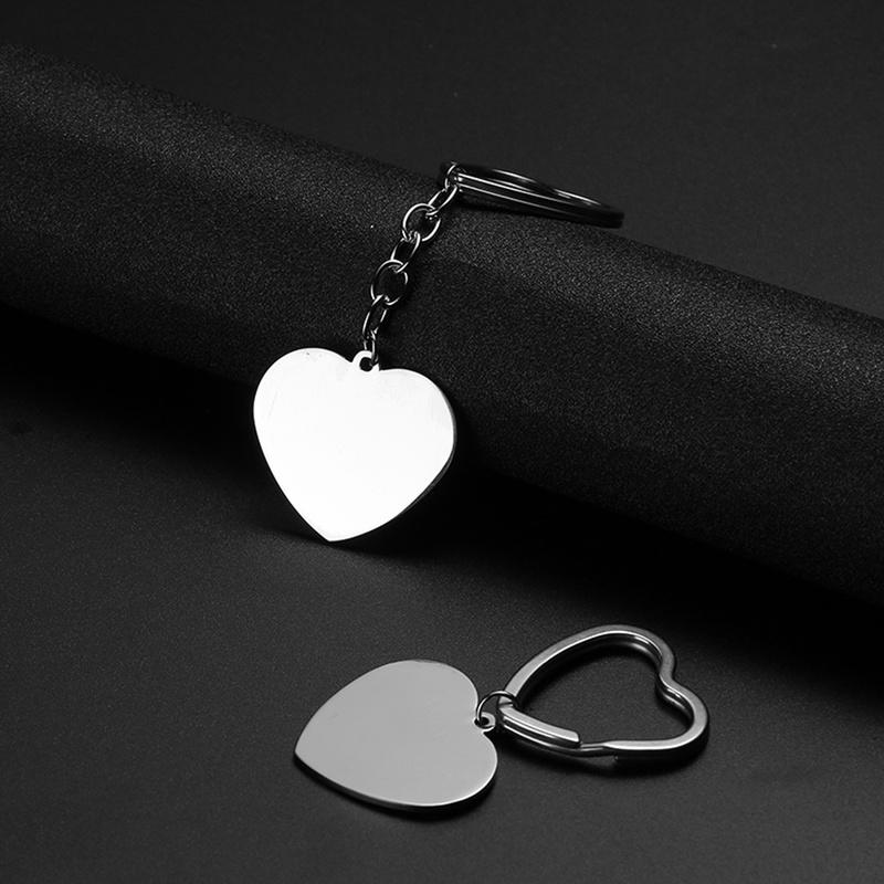 Изображение товара: Персонализированные брелки на заказ для женщин сердце Автомобильная сумка брелок для ключей для пар цепочка для ключей бумажник лучший друг брелки подарок для парня