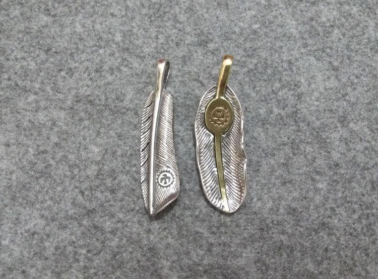 Изображение товара: Кулон из 925 стерлингового серебра кулон в виде пера, для ожерелья пробы, индийское синее бирюзовое перо набор колье, аксессуары
