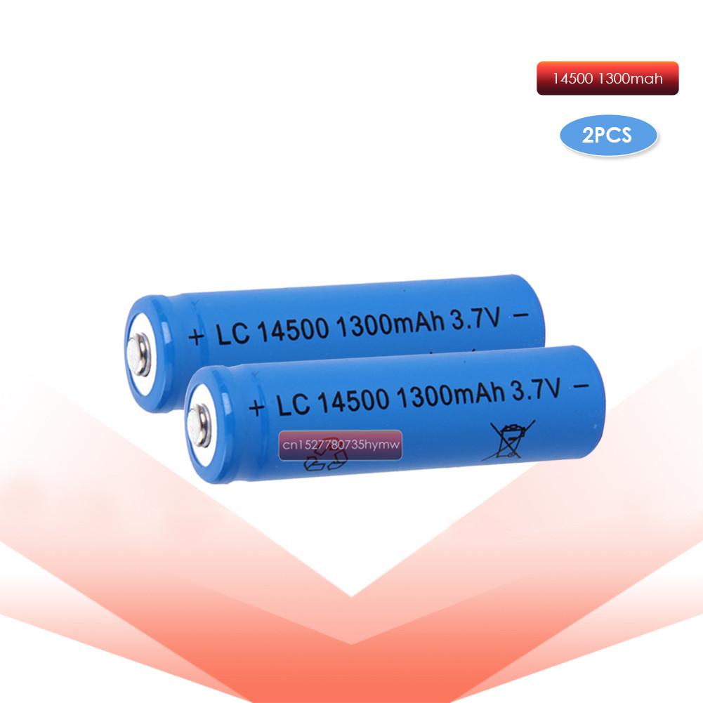 Изображение товара: 2 шт./лот ANLB AA 14500 1300 мА ч 3,7 в литий-ионные аккумуляторные батареи и светодиодный фонарик, бесплатная доставка
