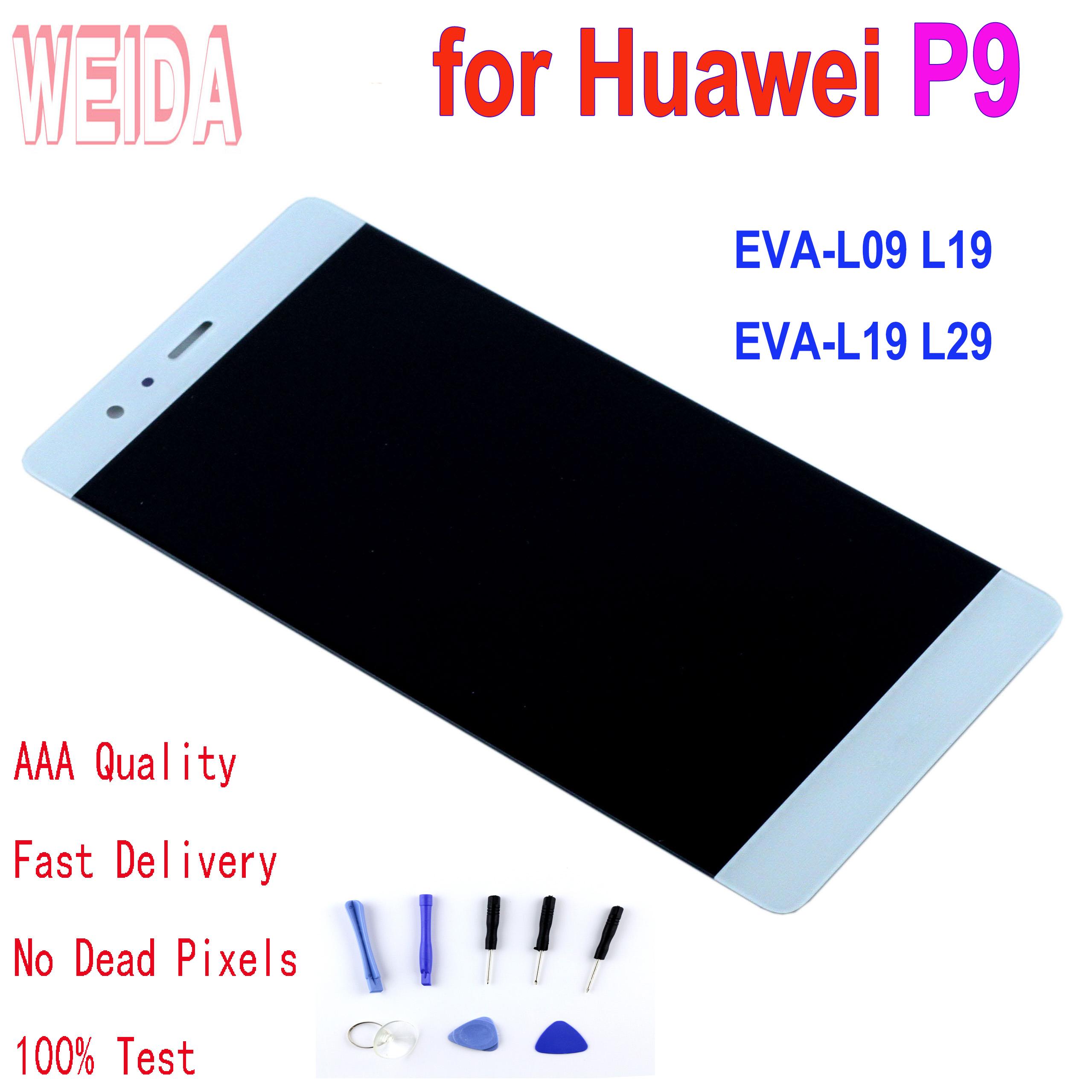Изображение товара: Оригинальный 5,2 дюйма для Huawei P9 EVA-L09 L19 L29, ЖК-дисплей, сенсорный экран, дигитайзер в сборе для HUAWEI P9 EVA-L19, сменный ЖК-дисплей