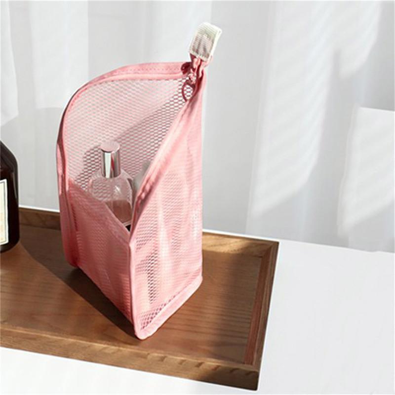Изображение товара: Макияж водонепроницаемый Туалет сумки для хранения для ванной новый портативный дорожный Макияж сумка прозрачные наборы зубных щеток сетка косметичка