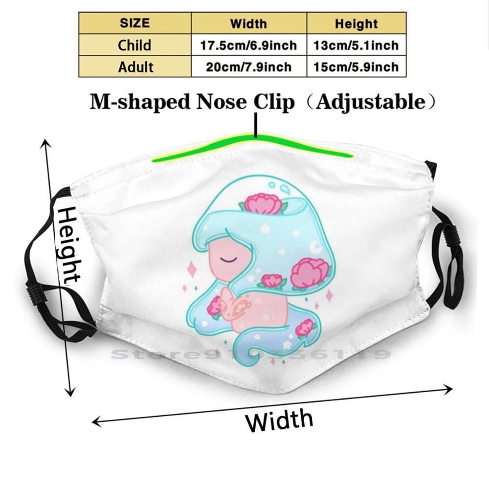 Изображение товара: Волшебная кавайная детская моющаяся забавная маска для лица с фильтром Daydream Dreamy Tattoo Минималистичная мягкая Эстетическая розовая