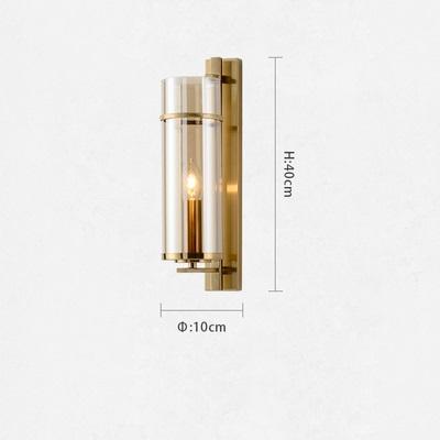 Изображение товара: Стеклянный светодиодный настенный светильник для спальни, настенные бра, модные железные бра, простые, рядом с аппликацией, Светильники для зеркала
