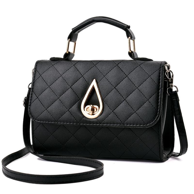 Изображение товара: Модная женская сумка-мессенджер, роскошные сумки, женские сумки, дизайнерская Повседневная сумка через плечо, винтажная короткая кожаная сумка на плечо