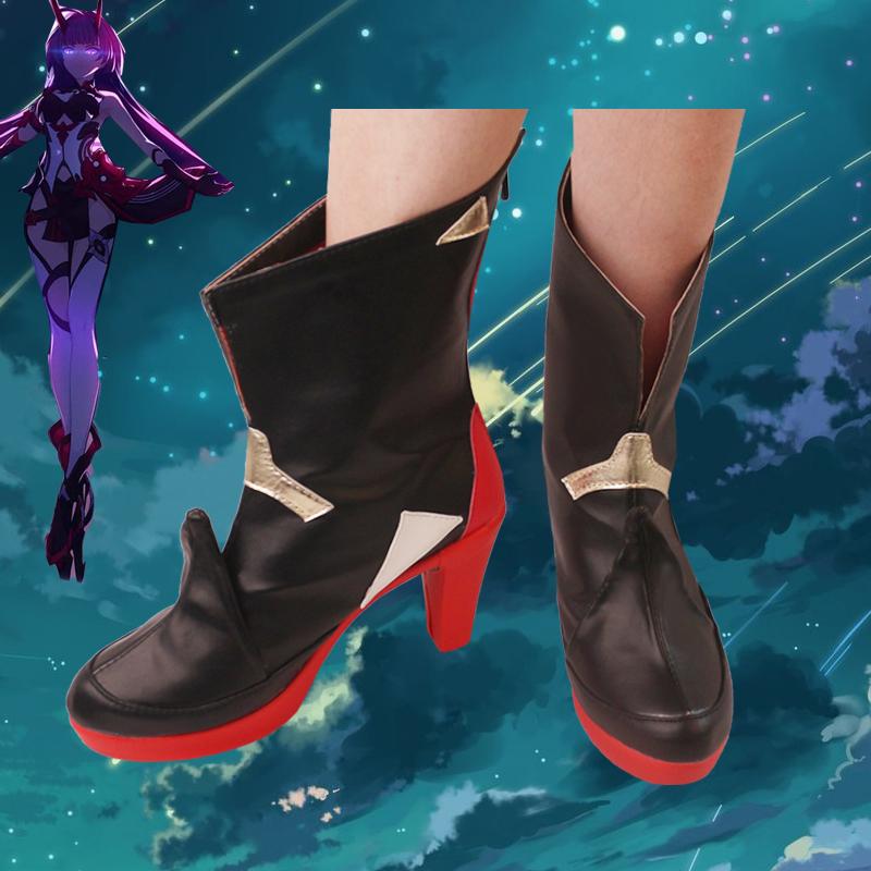 Изображение товара: Унисекс аниме косплей MmiHoYo Райден Мэй Herrscher of Thunder Косплей костюмы обувь ботинки на заказ