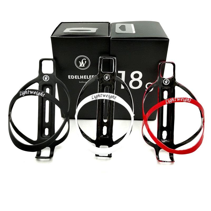 Изображение товара: Велосипедный держатель для бутылки, 18 г, ультралегкий держатель для бутылок из углеродного волокна, велосипедные бутылки, клетки, Аксессуары для велосипеда, черный/красный/белый