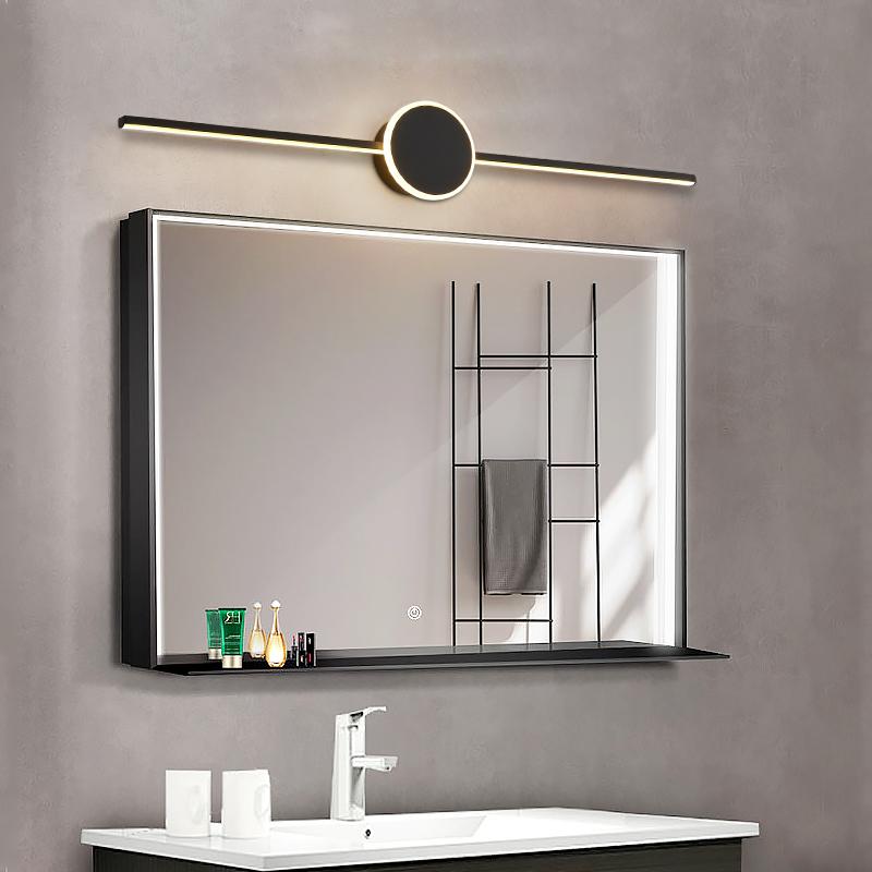 Изображение товара: Простая современная светодиодная зеркальная ламсветильник для ванной комнаты, водонепроницаемая противотуманная лампа, светильник для макияжа