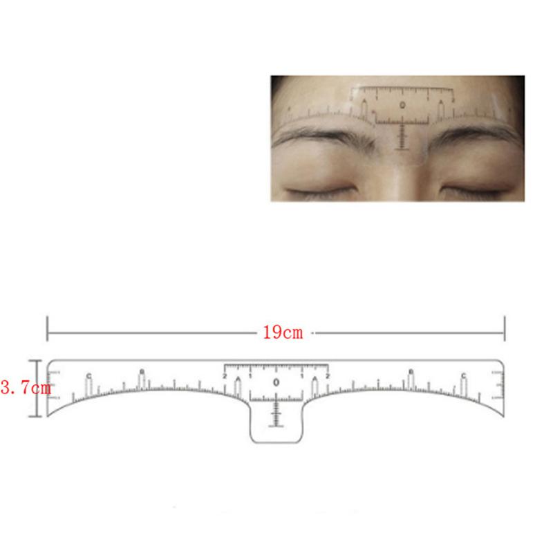 Изображение товара: 10/50/100 шт одноразовые точный линейка для перманентного макияжа Tebori бровей Инструменты татуировки Измерения Линейки Стикеры