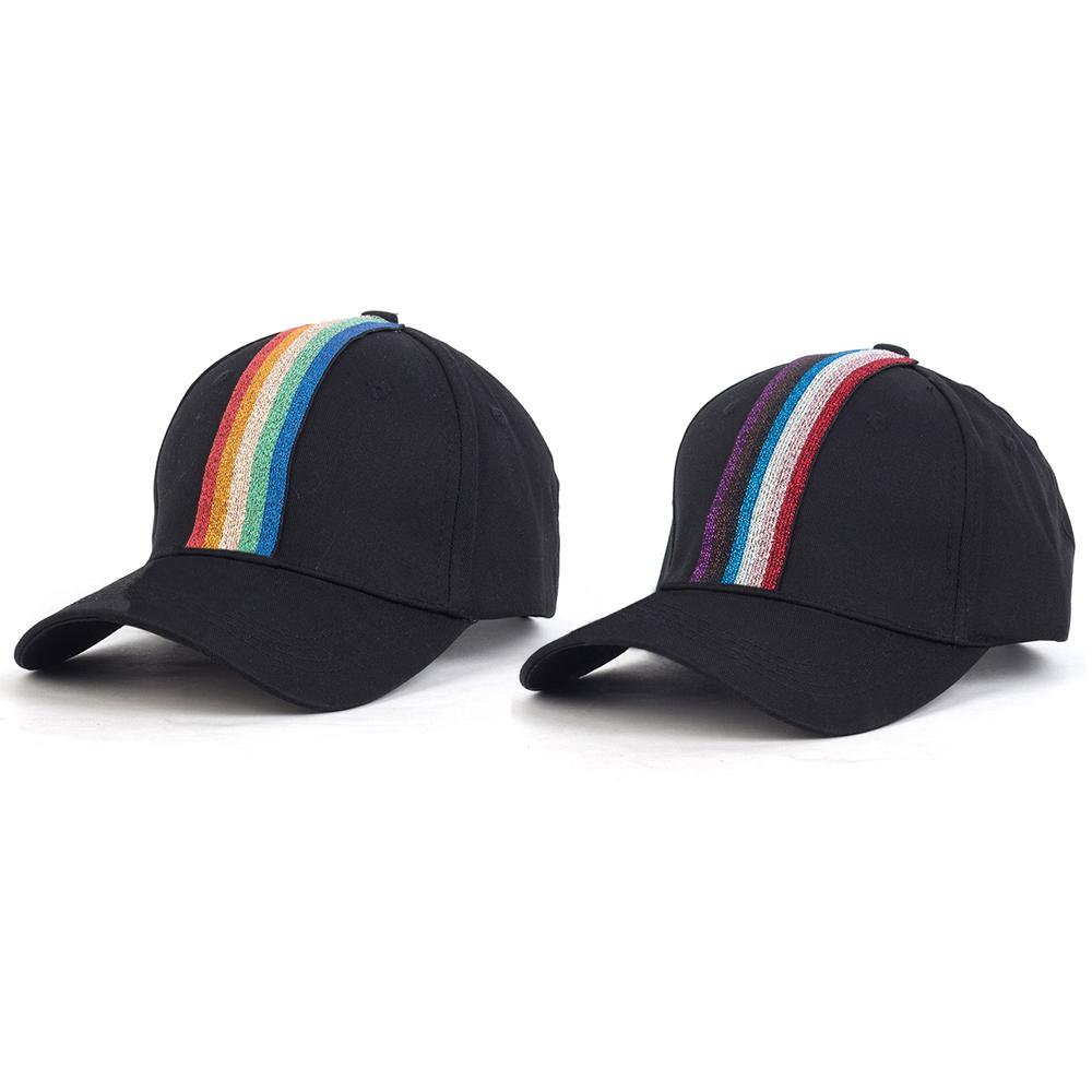 Изображение товара: Geebro модные повседневные цветные яркие ленты Хлопковые бейсболки для женщин девушек однотонные регулируемые шапки хип-хоп спортивные облегающие кепки