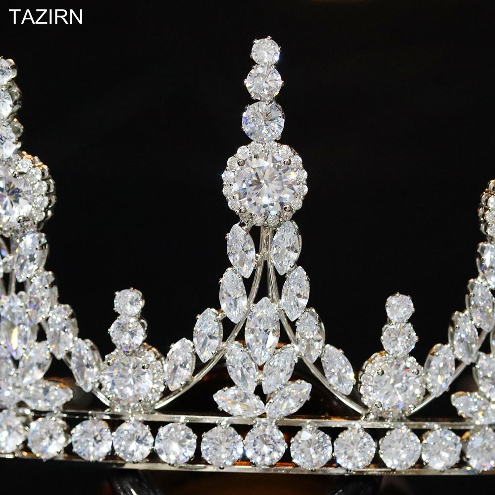 Изображение товара: Диадема и корона для невесты, 16 дюймов, с фианитами