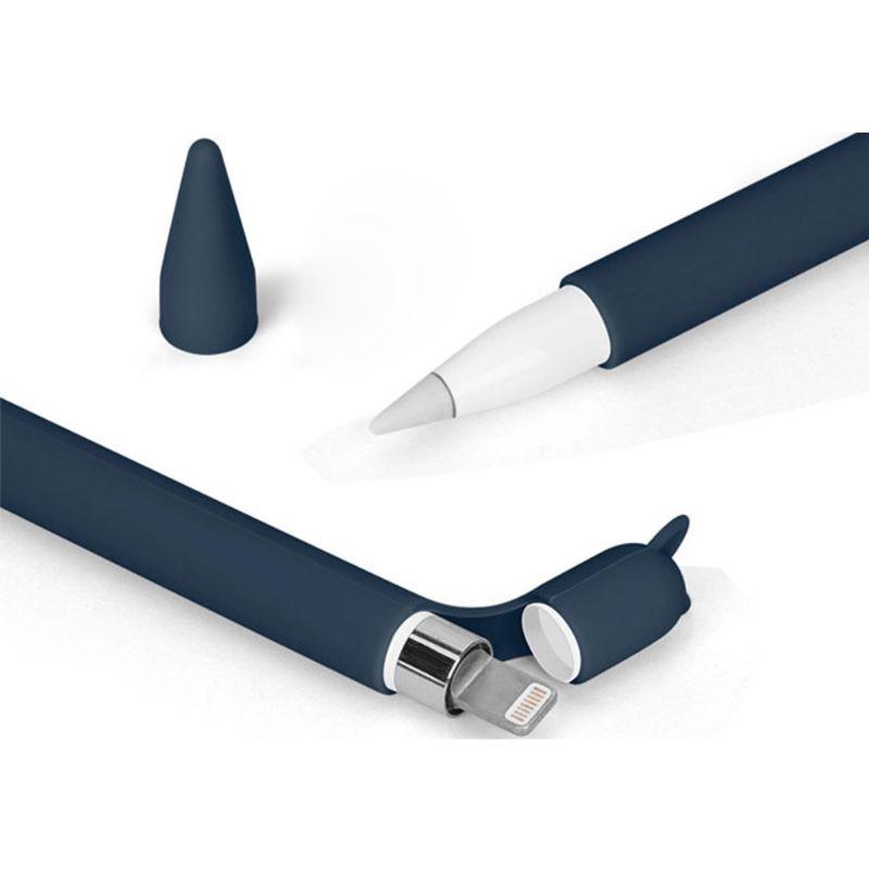 Изображение товара: Милый силиконовый защитный чехол с кошачьими ушками для защиты от прокрутки, держатель для крышки, защитный чехол для Apple Pencil для ipad Pencil