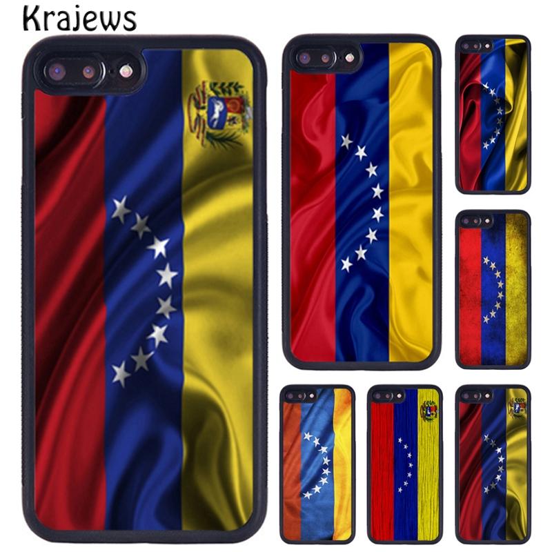 Изображение товара: Чехол krajew с флагом Венесуэлы для телефона iPhone X XR XS 11 12 13 Pro MAX 5 6 6S 7 8 Plus Samsung Galaxy S8 S9 S10