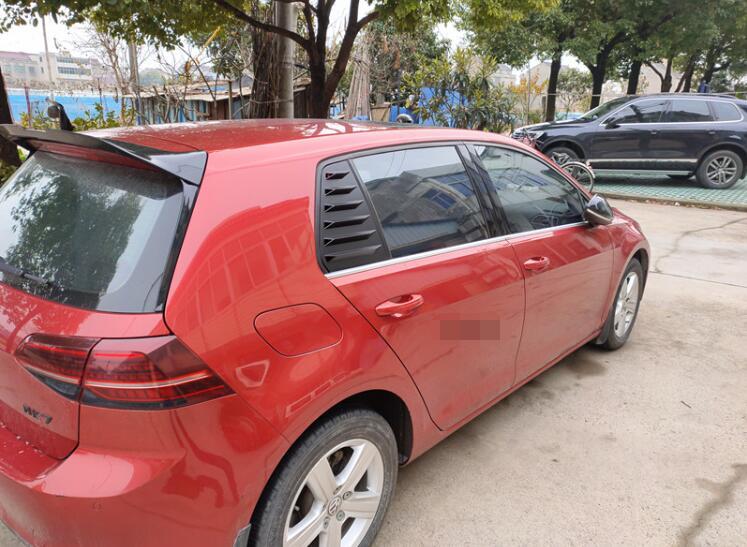 Изображение товара: Для VW golf 7 2014-2018 Седан ABS задняя треугольная дверь оконные шторы жалюзи Рамка оконный порог молдинг крышка наклейка отделка