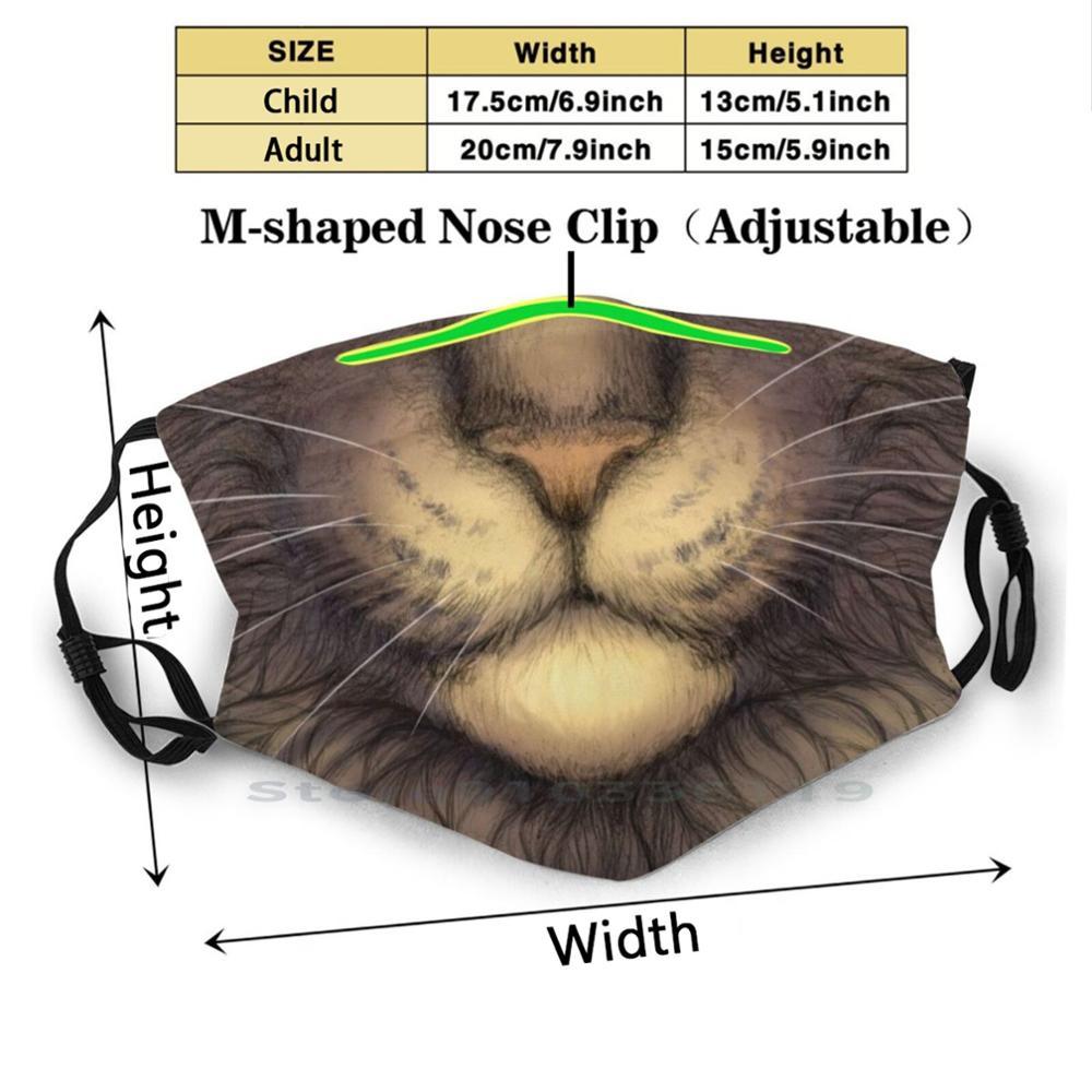 Изображение товара: Маска для кошки, для взрослых, для детей, моющаяся, забавная маска для лица с фильтром, с фильтром, с милым животным, Kawaii, пушистая, защищающая рот, аниме, забавная