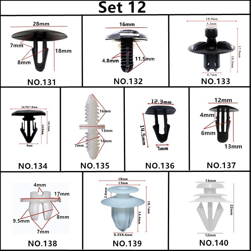 Изображение товара: Для Тойота Виста Voltz Voxy Авто Push-in винтовые зажимы расширение Plug-in Оснастки Заклепки Крепеж Набор 5 мм 6 мм 7 мм 8 мм 9 мм 10 мм отверстие