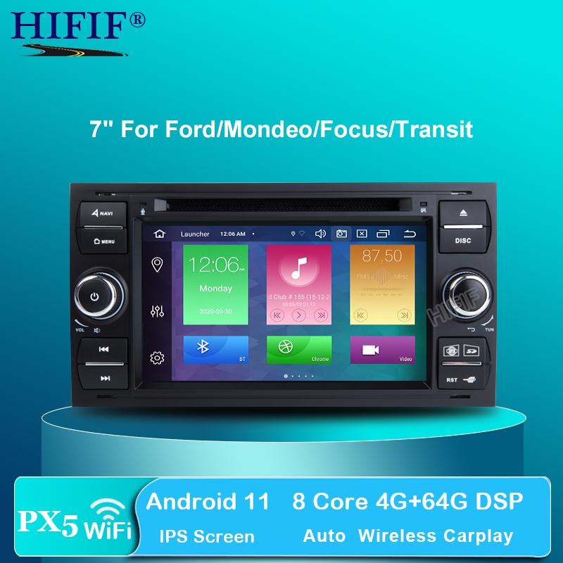 Изображение товара: IPS Android 10 2G 2 din мультимедийный плеер для Ford Mondeo S-max Focus C-MAX Galaxy Fiesta Form Fusion Transit GPS DVD AV выход
