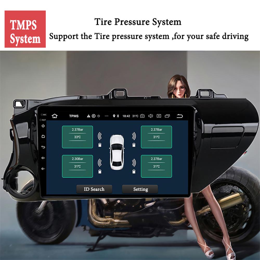 Изображение товара: Автомобильный мультимедийный плеер, Android 10, DVD, GPS, для Toyota Hilux, пикап AN120 2015 16 17 2019 2020, аудио, автомобильное радио, стерео навигация