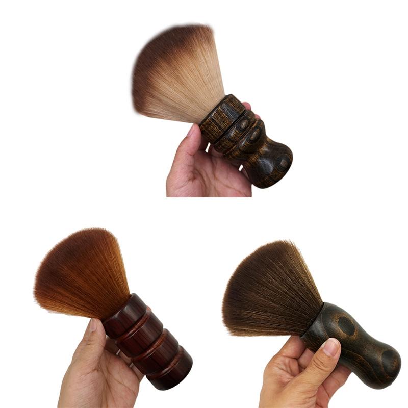 Изображение товара: Мягкая Парикмахерская щетка для лица и шеи, щетка для чистки волос, салонная щетка для волос, бытовая щетка для очистки волос