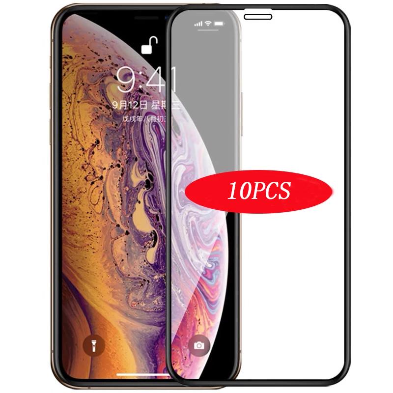 Изображение товара: Закаленное стекло для iphone 7 8 plus X XR XS max 11 12 pro Max, Защитное стекло для экрана iphone 6s 7, 10 шт./1 комплект