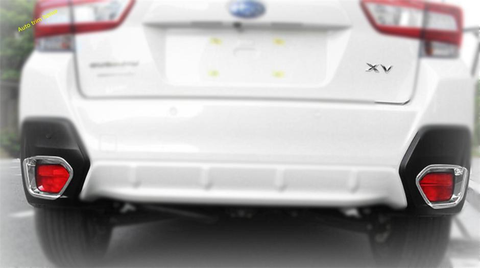 Изображение товара: Задние противотуманные фары/фары для век, накладки на раму для Subaru XV Crosstrek 2017 - 2021 ABS Chrome