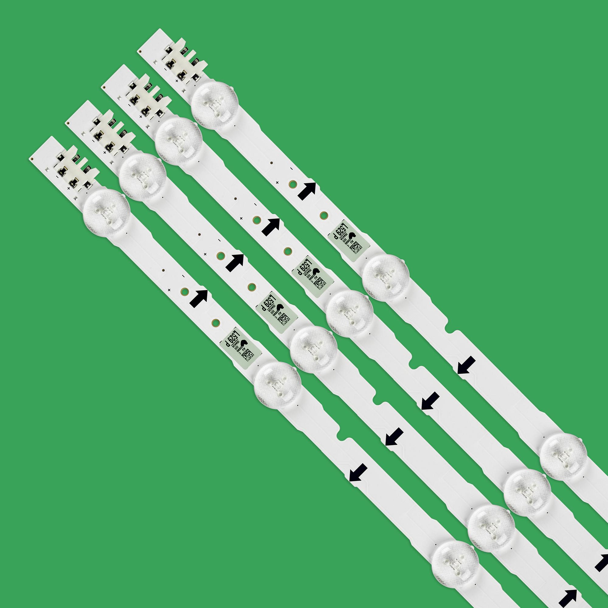 Изображение товара: (Новый комплект) 4 шт./компл. 7LED 647 мм светодиодные полосы для samsung UE32J5500AK D4GE-320DC1-R2 D4GE-320DC1-R1 BN96-30443A BN96-30442A 2014SVS32FH