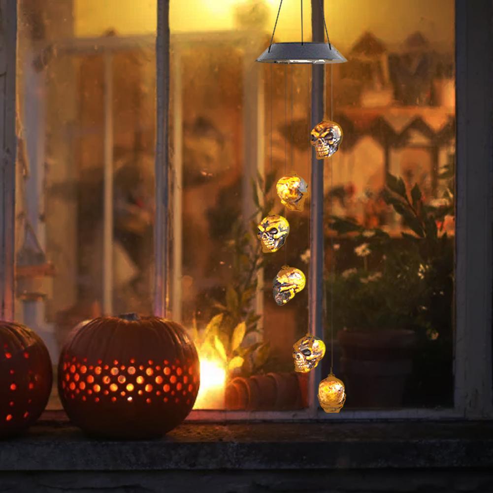 Изображение товара: Светодиодный светильник для Хэллоуина с черепом и колокольчиком, водонепроницаемый, IP66
