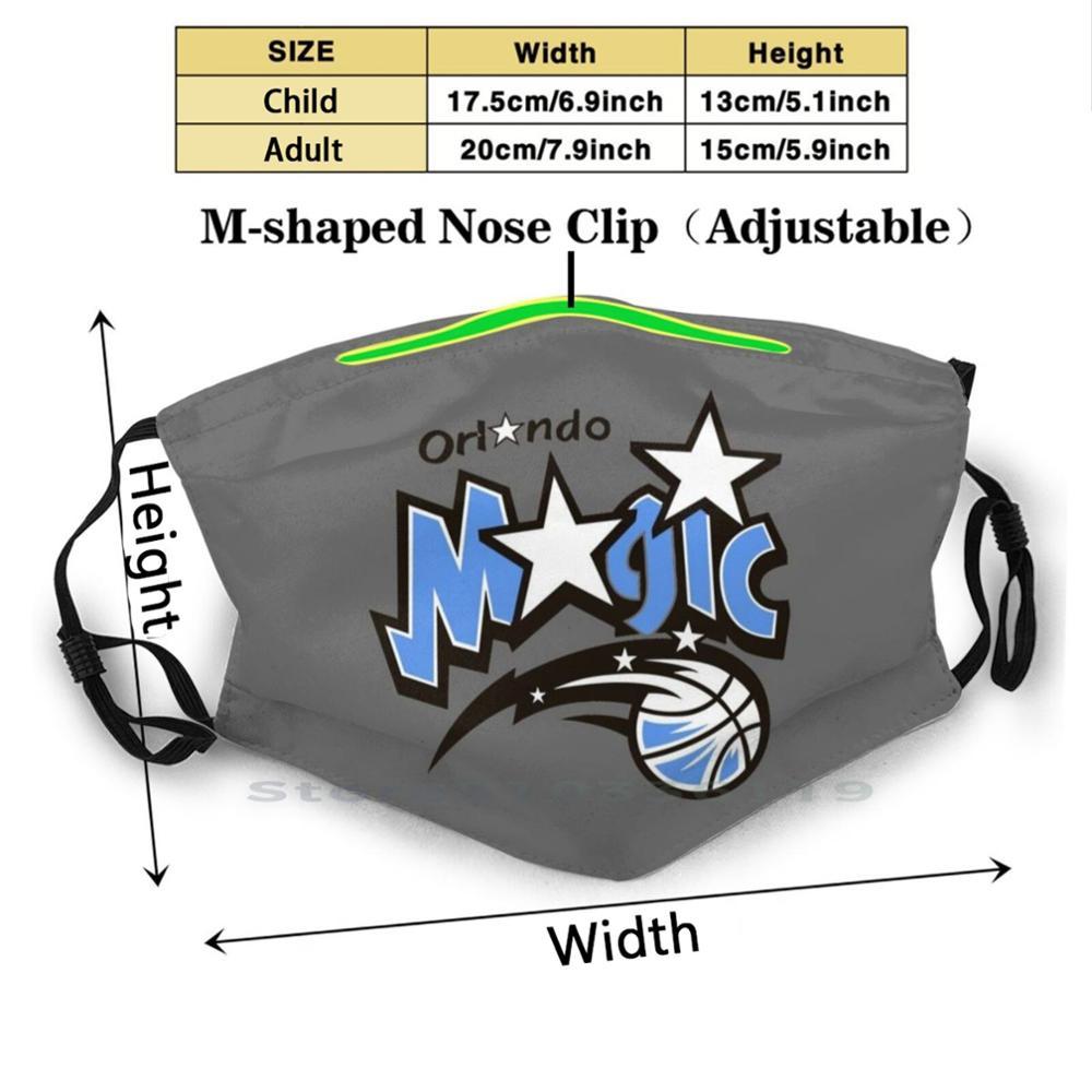 Изображение товара: Многоразовая маска с принтом Magic-Orlando, фильтрующая маска для лица Pm2.5, Детская городская маска с логотипом