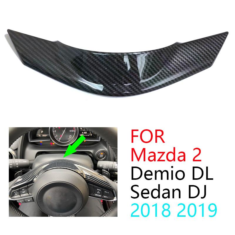 Изображение товара: AU04-карбоновая рамка рулевого колеса, отделка для Mazda 2 Demio DL Sedan DJ Hatchback 2018 2019