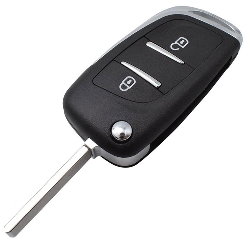 Изображение товара: 2 кнопки, автомобильный чехол для ключей с управлением, чехол для ключей, держатель для Peugeot 207 307 308 3008 5008 807, модификация, замена автомобиля