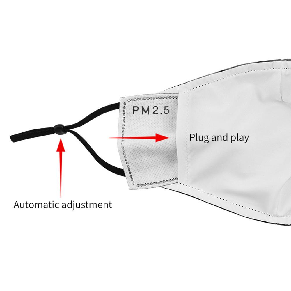 Изображение товара: Модная маска для лица с 3D принтом для взрослых, Пылезащитная ветрозащитная Тканевая маска для лица, моющаяся многоразовая маска для взрослых