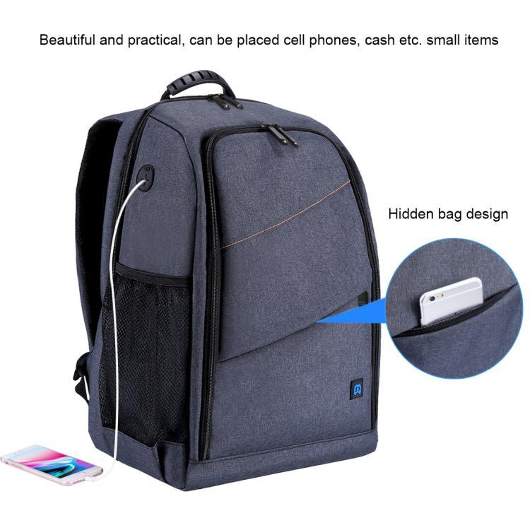 Изображение товара: Рюкзак для камеры PULUZ, водонепроницаемый противоударный рюкзак для камеры, мягкие Наплечные ремни с отверстием для наушников для фотоаппарата s