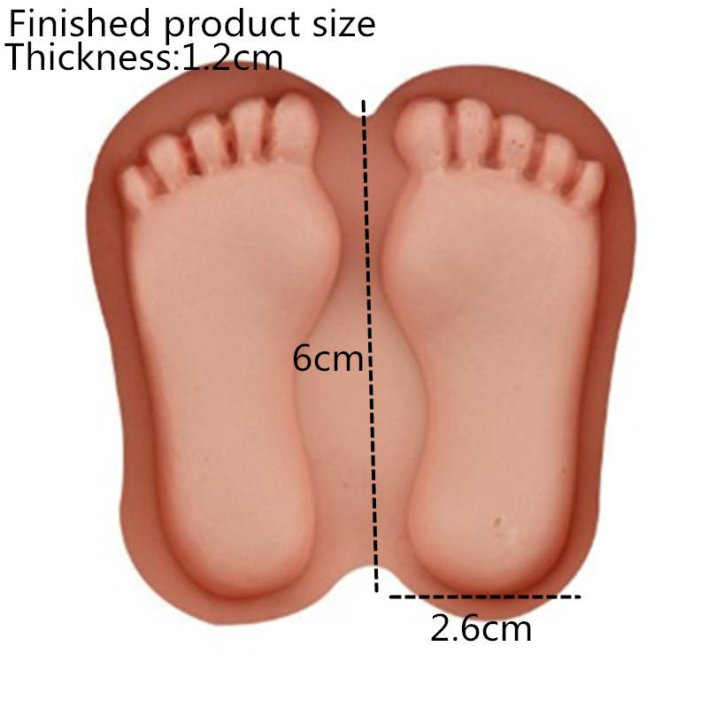Изображение товара: Детская форма для ног, форма для торта, силикагель, форма для шоколада, помадка, украшение торта, инструмент для выпечки, печь, пудинг